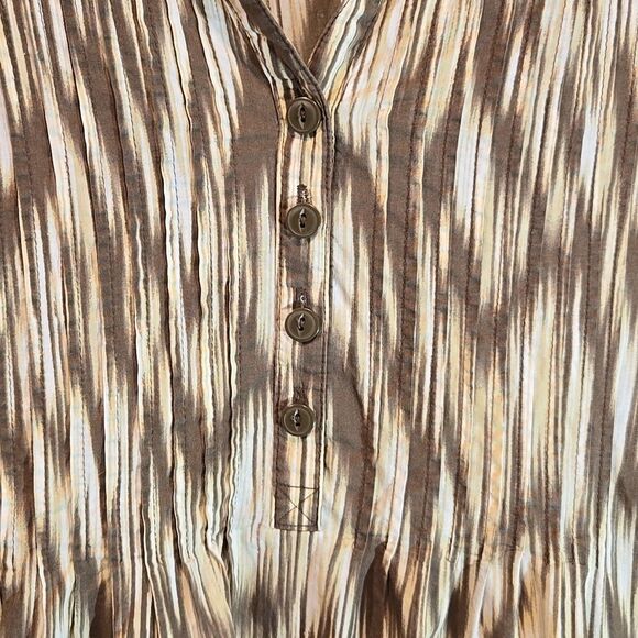 Catherines plus size 3X cotton brown top - Picture 6 of 9